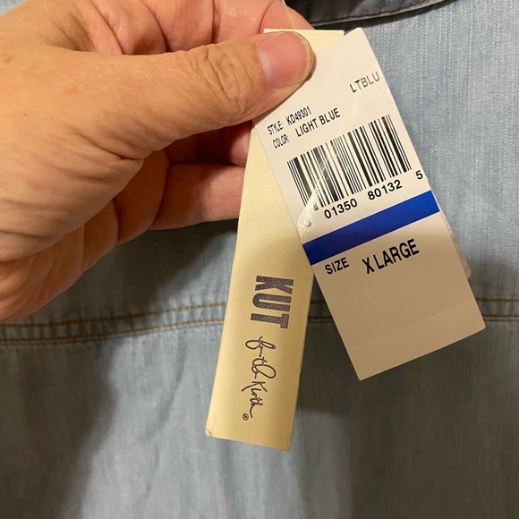 NWT Kut From The Kloth Chambray Maxi Dress Size XL - Picture 9 of 9